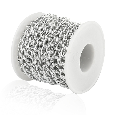 Aluminium Twisted Curb Chains CHA-YW0001-01S-1