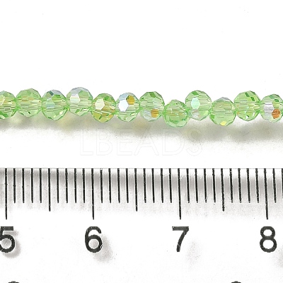 Electroplate Transparent Glass Beads Strands EGLA-A035-T3mm-L09-1