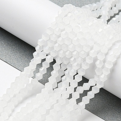 Imitation Jade Glass Beads Strands EGLA-A039-J4mm-D06-1