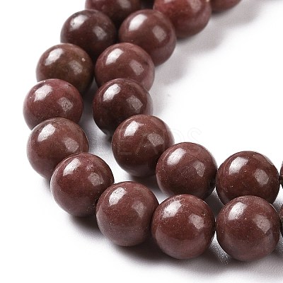 Natural Rhodonite Round Bead Strands G-J302-10-8mm-1