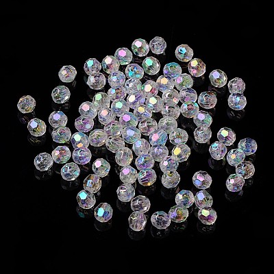 Eco-Friendly Transparent Acrylic Beads PL642-22-1