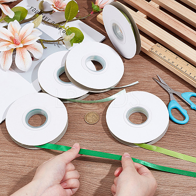 5 Rolls Single Face Polyester Satin Ribbon SRIB-CY0001-38D-1