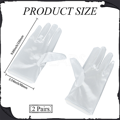 Satin Gloves AJEW-CY0002-52B-1