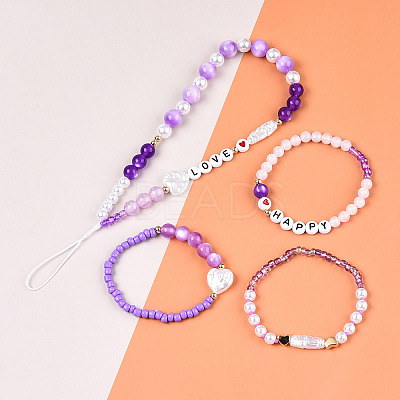DIY 24 Style Acrylic & ABS Beads Jewelry Making Finding Kit DIY-NB0012-02H-1