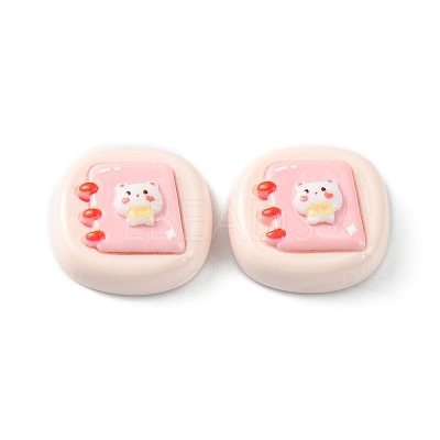 Opaque Cute Cartoon Resin Cabochons CRES-O006-06C-1