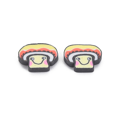 Autumn Theme Handmade Polymer Clay Cabochons CLAY-N006-104-1
