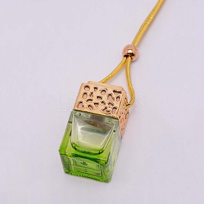Car Hanging Air Freshener Glass Bottles DJEW-WH0008-10C-1