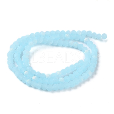 Imitation Jade Glass Beads Strands EGLA-A034-J3mm-MB04-1