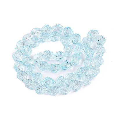 Electroplate Glass Beads Strands EGLA-N012-08H-1
