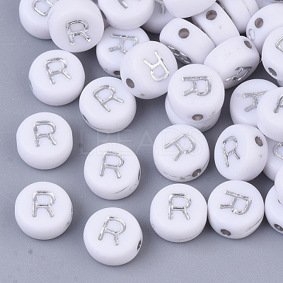 Plating Acrylic Beads PACR-R243-04R-1