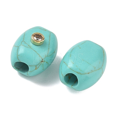 Synthetic Turquoise European Beads GG-CBA105B-02E-G-1
