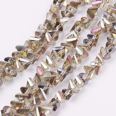 Electroplate Glass Beads Strands EGLA-J145-6mm-HR02-1