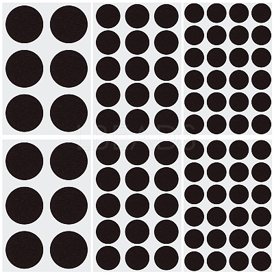 198Pcs 3 Styles Round Felt Furniture Pads AJEW-GF0013-26A-1
