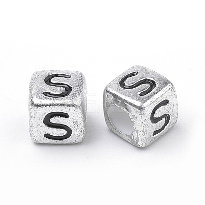 Plated Acrylic Beads PB43C9308-S-1