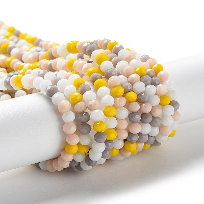 Glass Beads Strands EGLA-A034-M4mm-39-1