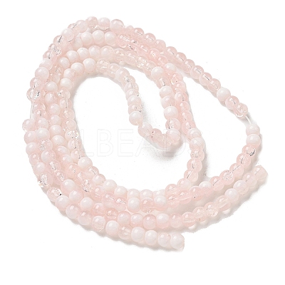 Crackle Glass Beads Strands GLAA-U001-4mm-12-1