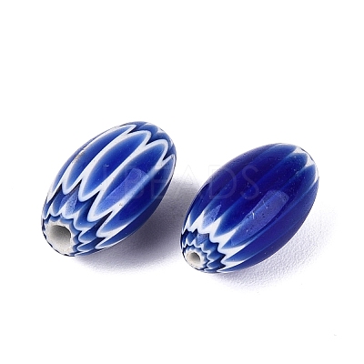 Handmade Millefiori Glass Barrel Beads LS-LA-N002-03E-1