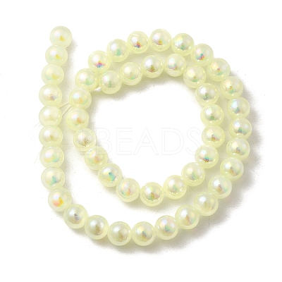 Plating Natural Selenite Beads Strands G-G120-A01-01-04-1