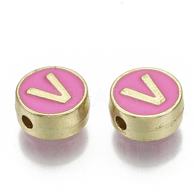 Alloy Enamel Beads ENAM-S122-028V-NR-1