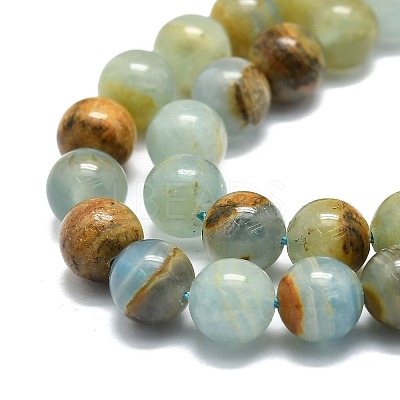 Natural Blue Calcite Beads Strands G-E576-09B-1