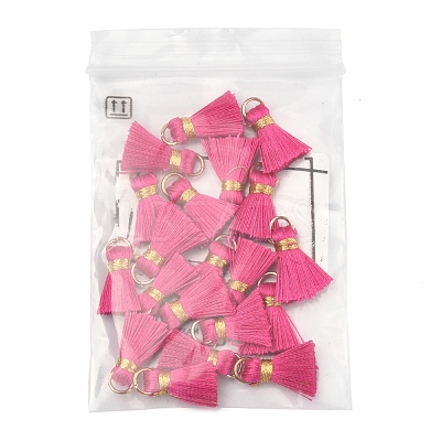 20Pcs Handmade Polycotton(Polyester Cotton) Tassel Decorations FIND-FS0003-27G-1