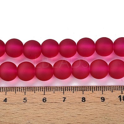Baking Paint Transparent Glass Bead Strands X-GLAA-S031-10mm-39-1