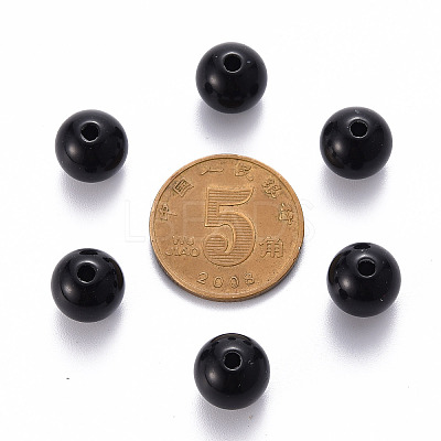 Opaque Acrylic Beads X-MACR-S370-C10mm-S002-1