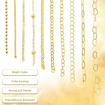 Brass Chains Kits DIY-YW0017-81-1