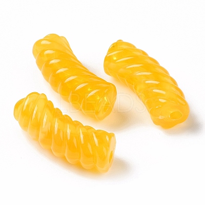Two Tone Opaque Acrylic Beads OACR-A016-06B-1