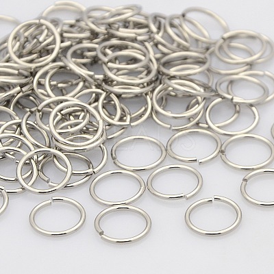 Tarnish Resistant 304 Stainless Steel Saw Cut Open Jump Rings Jump Rings STAS-N015-04-9x0.9mm-1