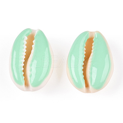 Natural Cowrie Shell Beads X-SHEL-S274-04H-1