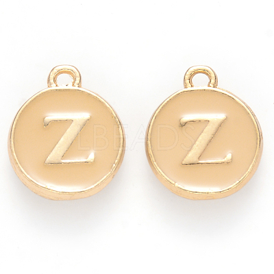 Golden Plated Alloy Enamel Charms ENAM-S118-06Z-1
