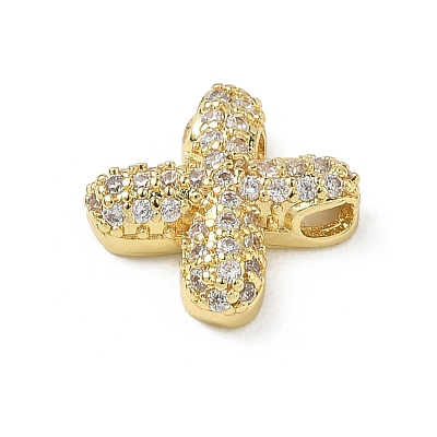 Brass Micro Pave Cubic Zirconia Pendants KK-A300-02G-X-1