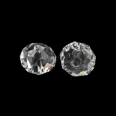 Transparent Electroplate Glass Beads GLAA-L046-02H-1