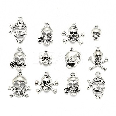 Tibetan Style Alloy Pendants TIBEP-MSMC018-M1AS-1