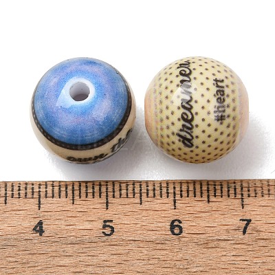 Opaque Printed Acrylic Beads AC-CBAC57E-06A-1
