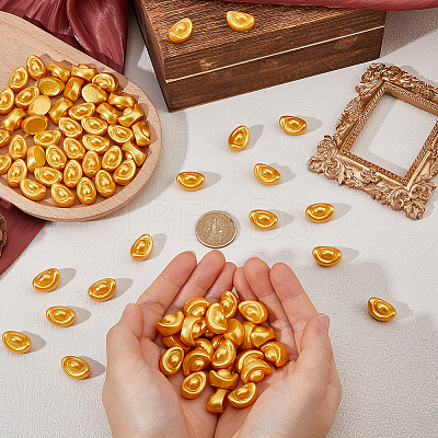 Resin Gold Ingot Mini Model DJEW-FH0001-43A-1