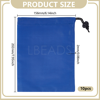 10Pcs Cloth Drawstring Bags ABAG-GO0001-19A-1
