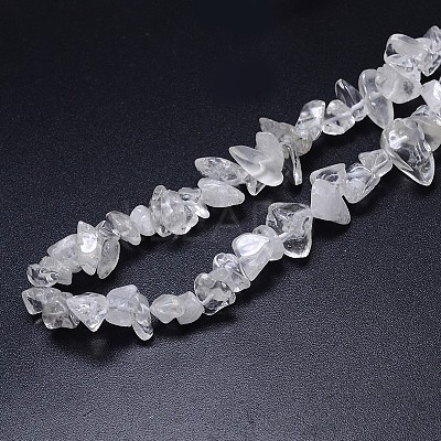 Natural Quartz Crystal Beads Strands X-G-O049-C-61-1
