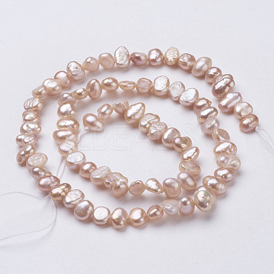 Natural Cultured Freshwater Pearl Beads Strands PEAR-P002-53D-1