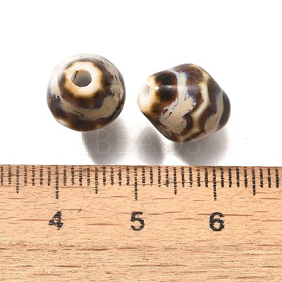 Vintage Style Glazed Ceramic Porcelain Beads PORC-H013-01-17-1