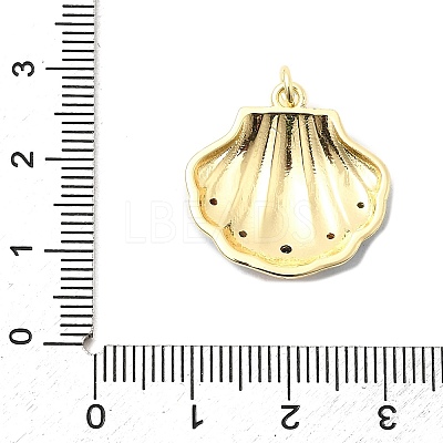 Brass Micro Pave Cubic Zirconia Pendants KK-I378-03G-1