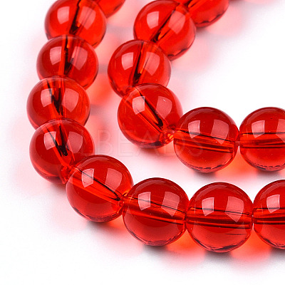 Transparent Glass Beads Strands GLAA-T032-T10mm-09-1