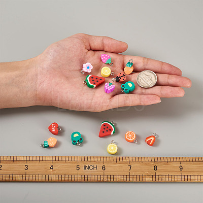 Handmade Polymer Clay Charms CLAY-KS0001-01-1