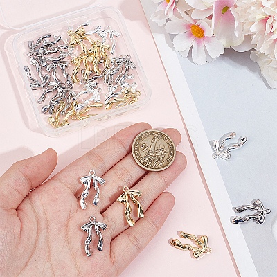 30Pcs 3 Colors Rack Plating Alloy Pendants FIND-SP0002-49B-1