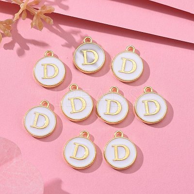 Golden Plated Alloy Charms X-ENAM-S118-01D-1