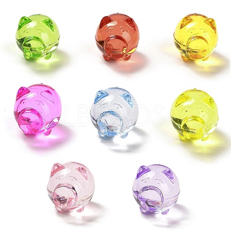 Transparent Acrylic Beads OACR-Z016-12B-1