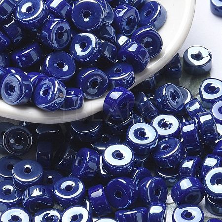 Opaque Colours Luster Glass Seed Beads SEED-E001-P3x6mm-A08-1