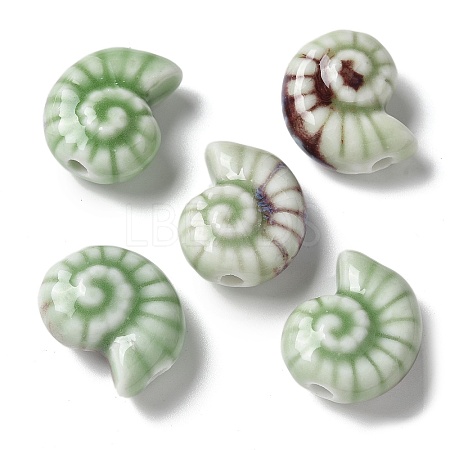 Handmade Porcelain Beads PORC-L080-F18-1