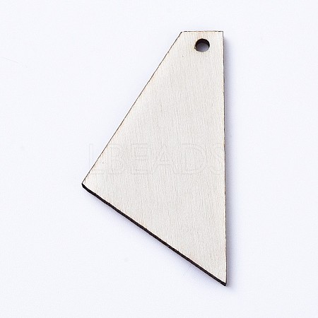 Natural Wood Pendants WOOD-WH0100-35B-1